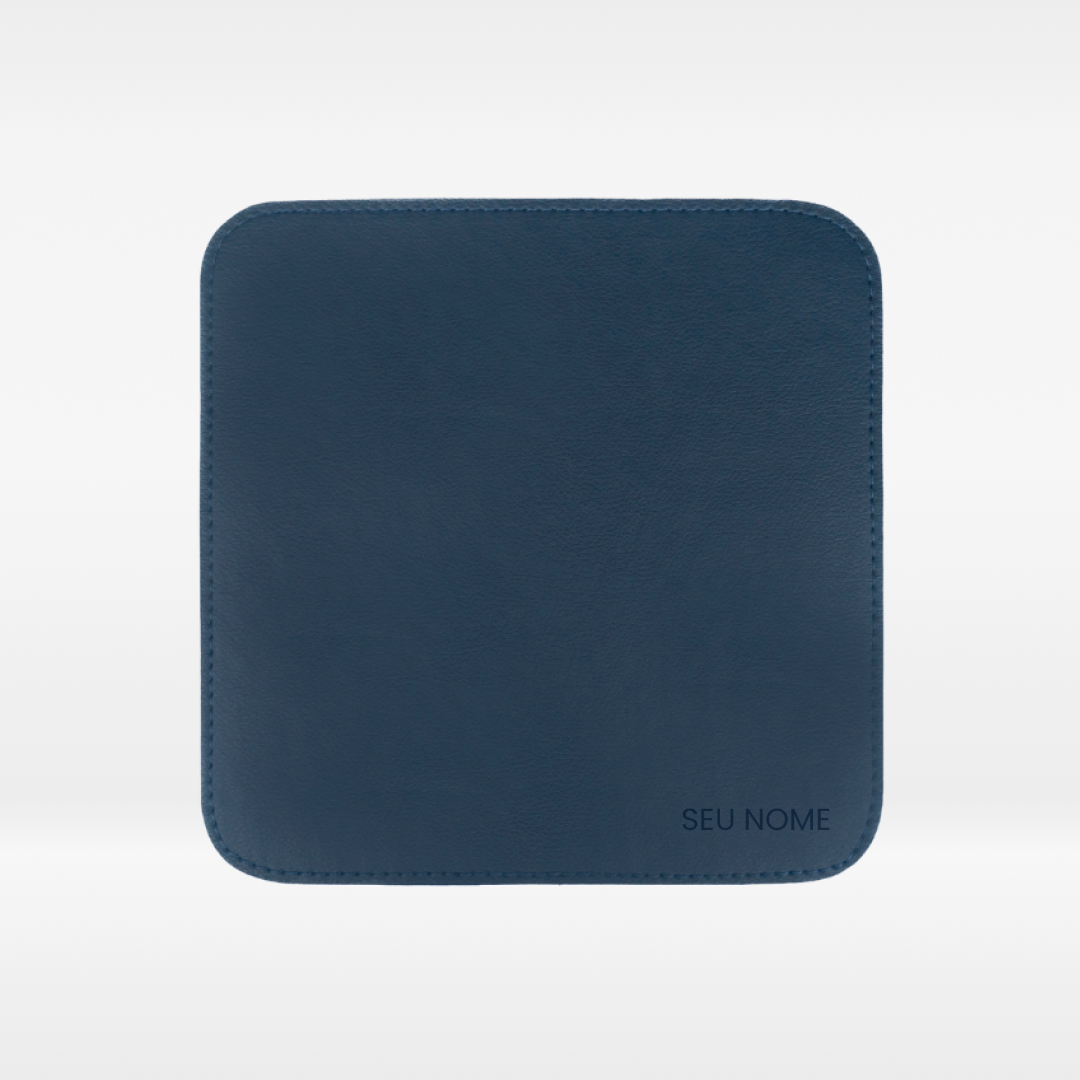 Mousepad Personalizado em Couro Ecológico