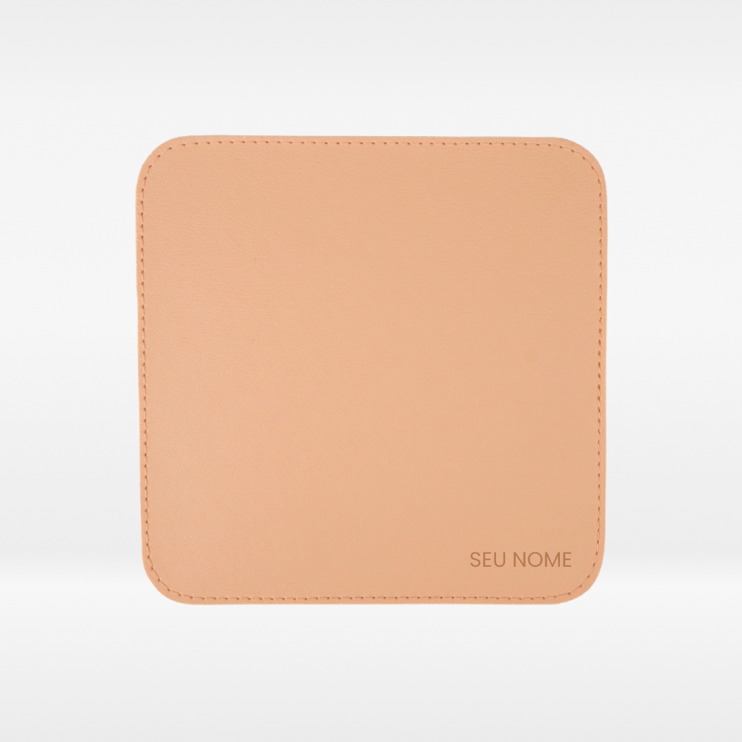 Mousepad Personalizado em Couro Ecológico