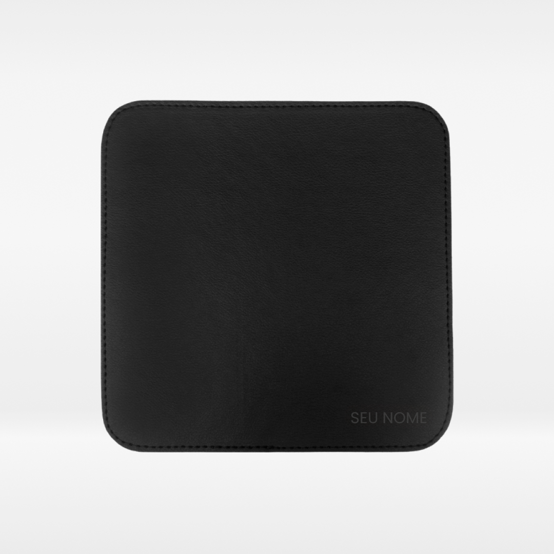 Mousepad Personalizado em Couro Ecológico