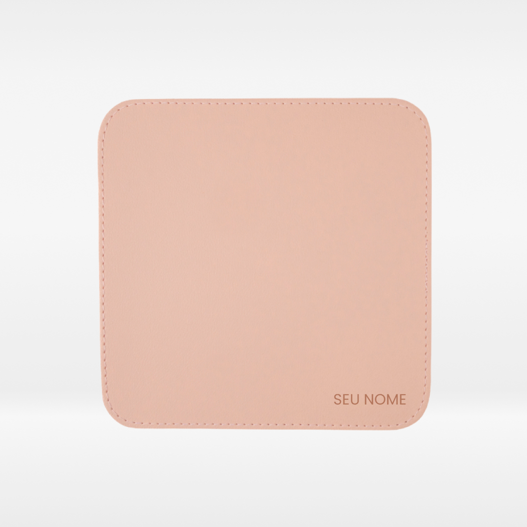 Mousepad Personalizado em Couro Ecológico