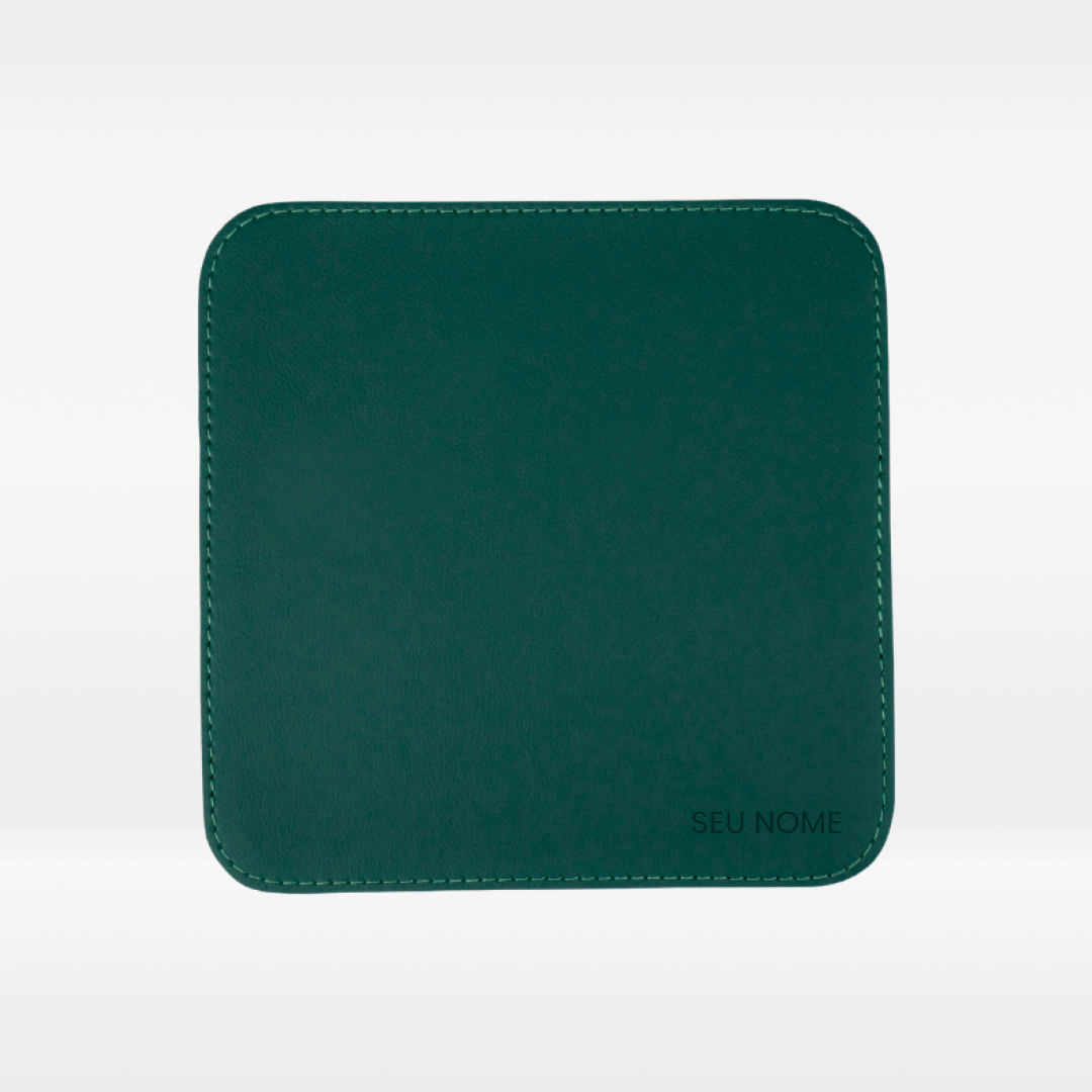 Mousepad Personalizado em Couro Ecológico