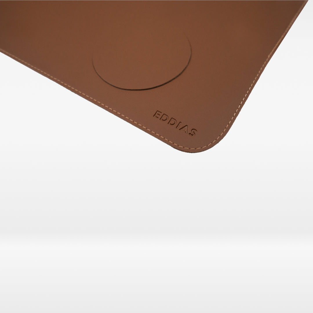 Mousepad Deskpad Office em Couro Ecológico