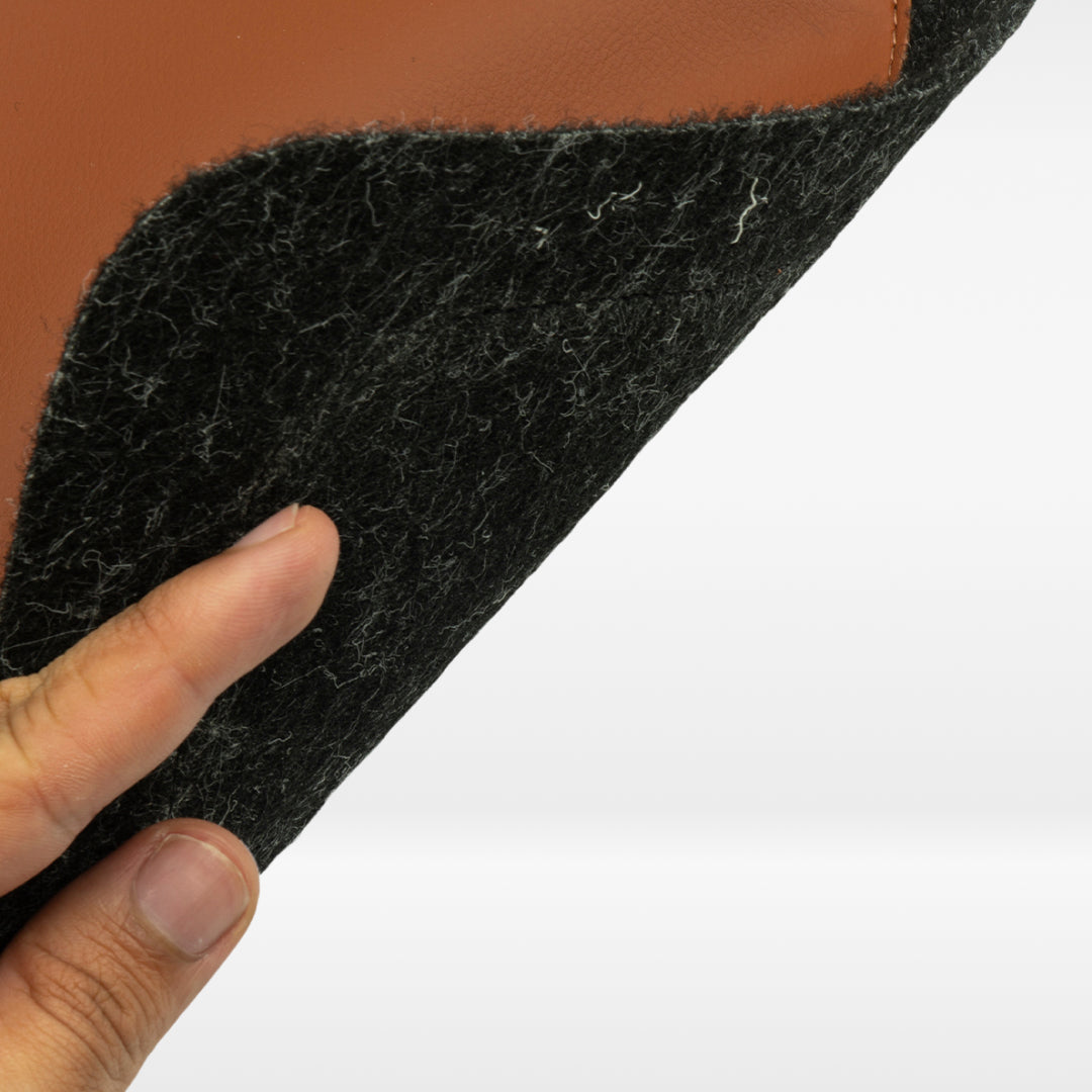MousePad De Feltro Com Couro Ecológico