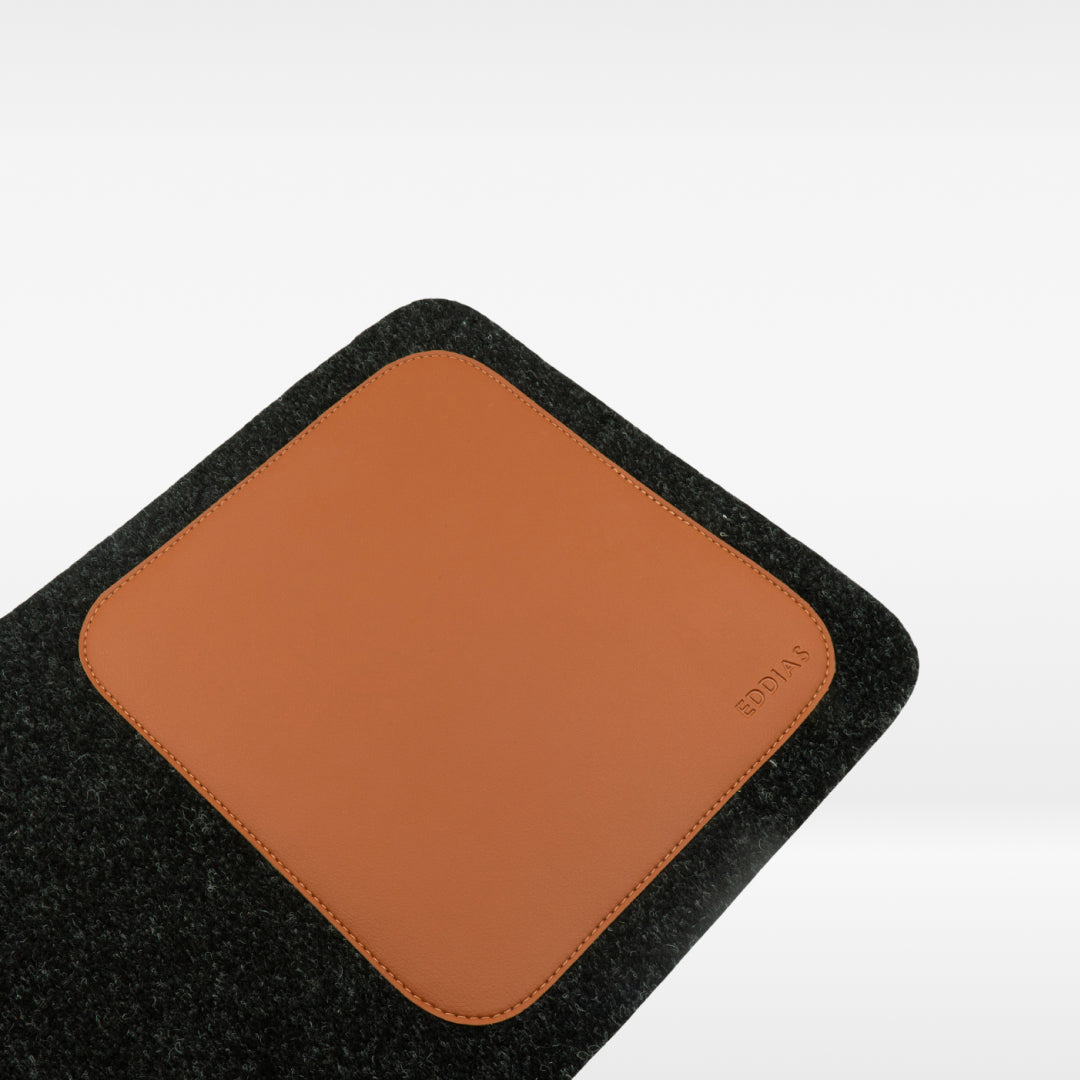 MousePad De Feltro Com Couro Ecológico