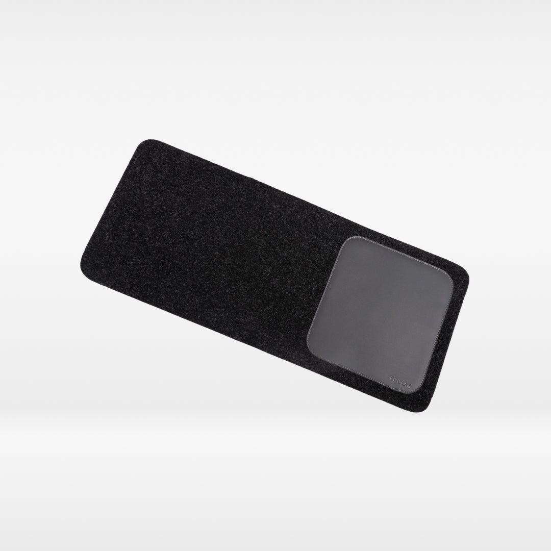 MousePad De Feltro Com Couro Ecológico