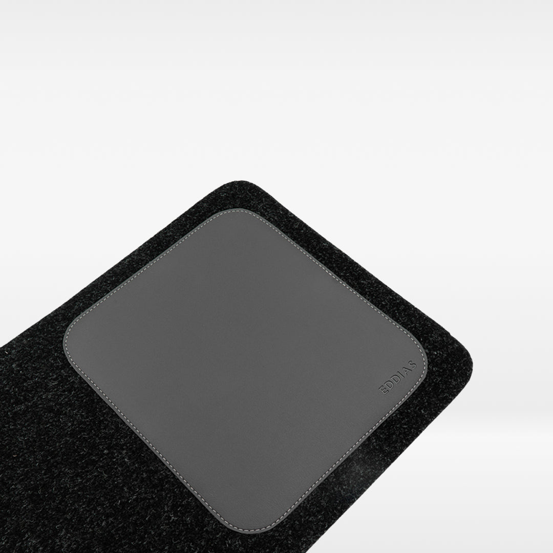 MousePad De Feltro Com Couro Ecológico
