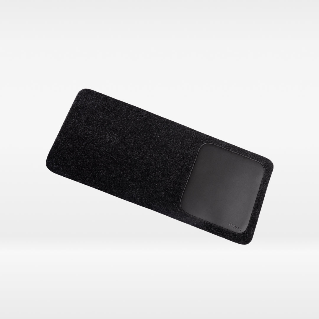 MousePad De Feltro Com Couro Ecológico