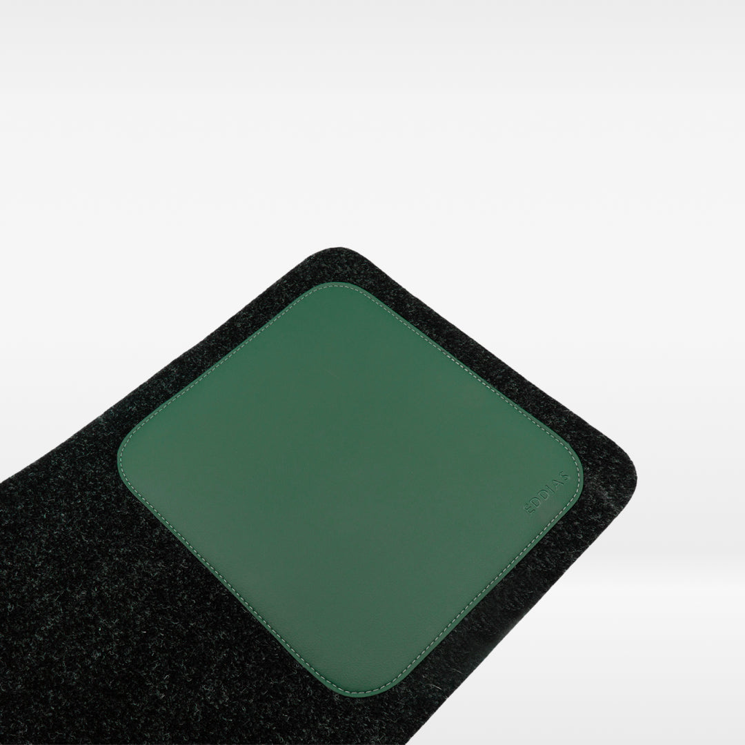 MousePad De Feltro Com Couro Ecológico