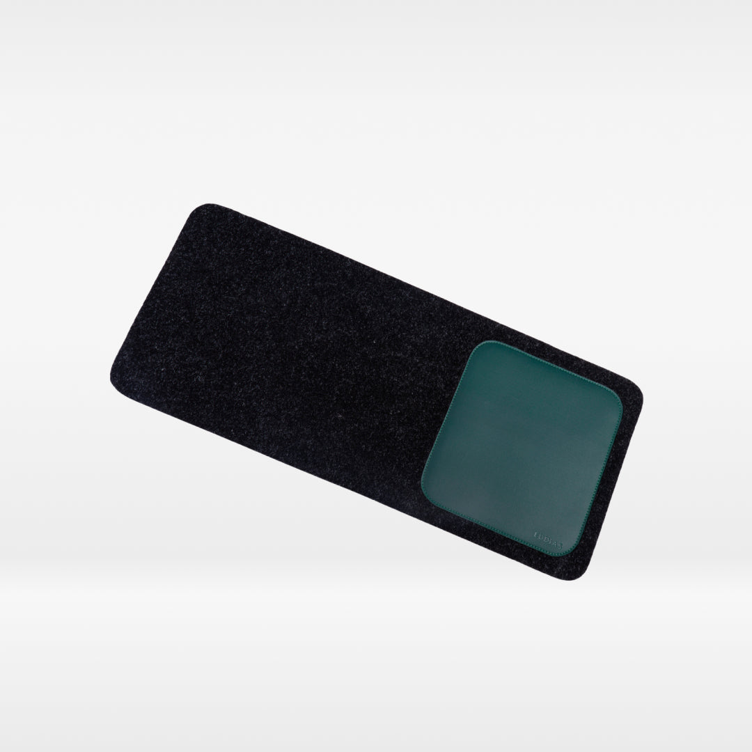 MousePad De Feltro Com Couro Ecológico