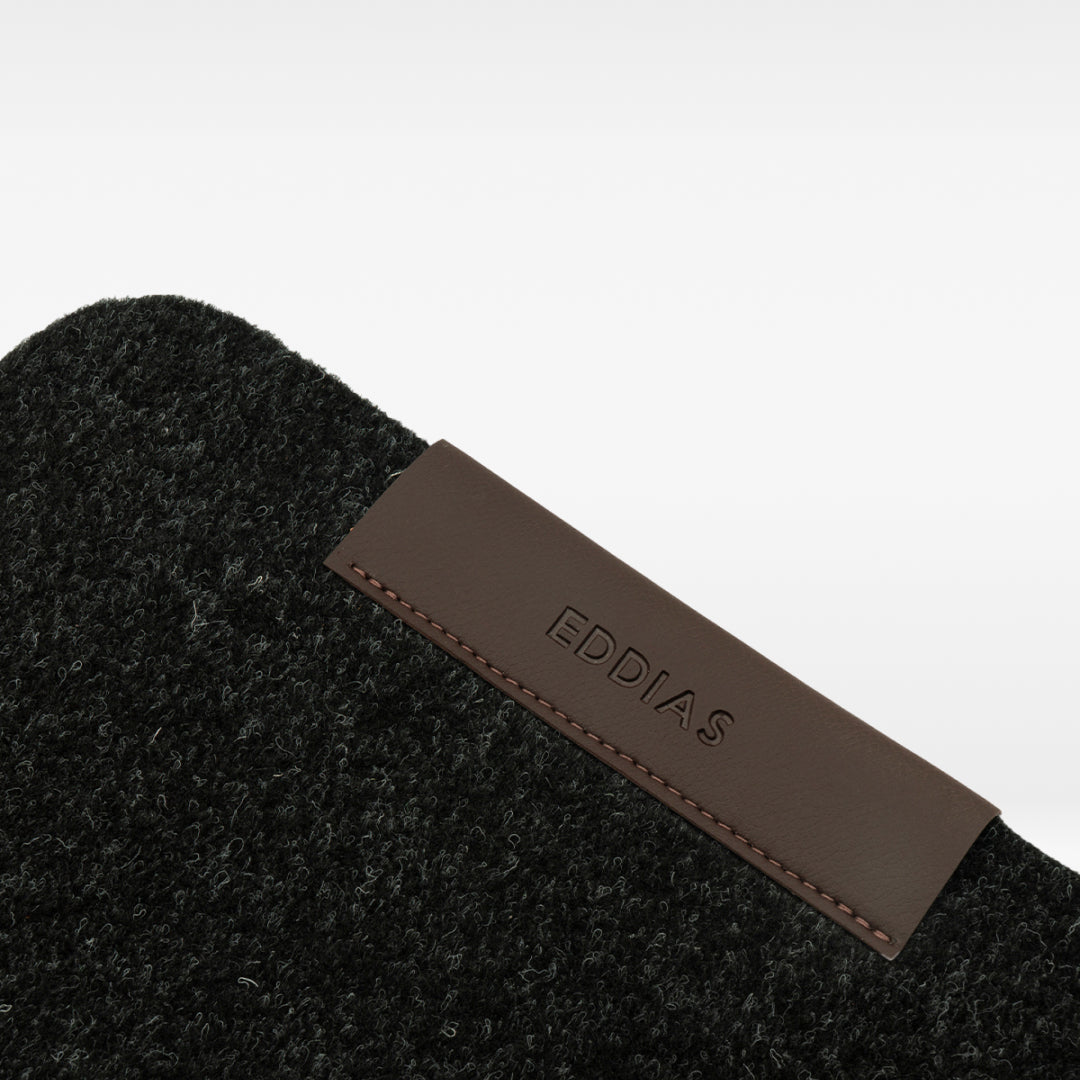 MousePad De Feltro Com Couro Ecológico + Porta Caneta