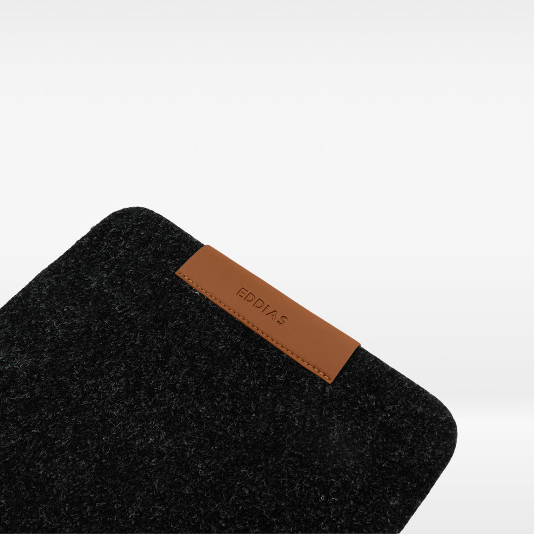 MousePad De Feltro Com Couro Ecológico + Porta Caneta