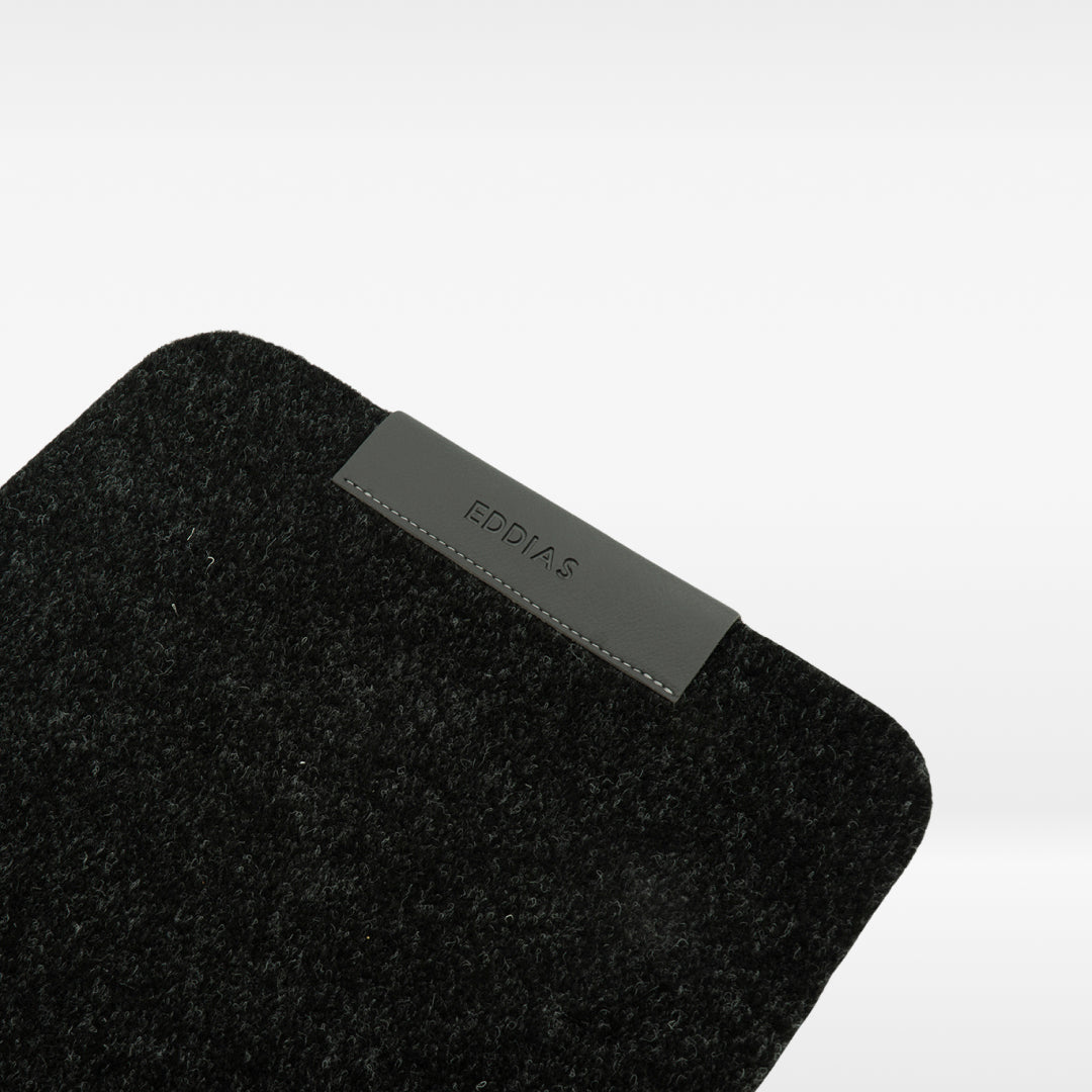 MousePad De Feltro Com Couro Ecológico + Porta Caneta