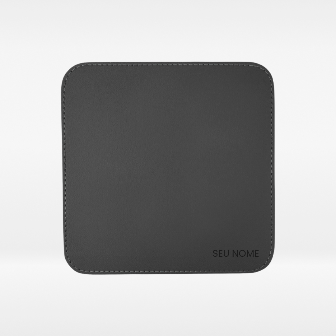 Mousepad Personalizado em Couro Ecológico