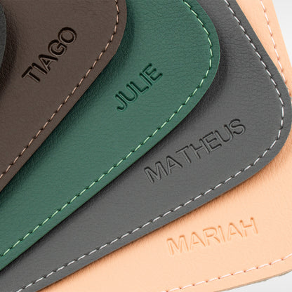 Mousepad Personalizado em Couro Ecológico