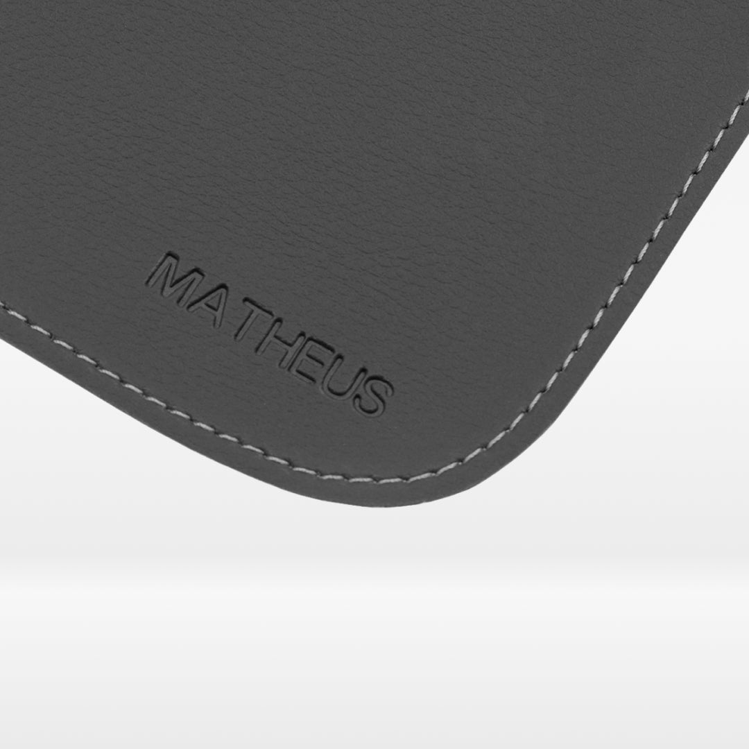 Mousepad Personalizado em Couro Ecológico
