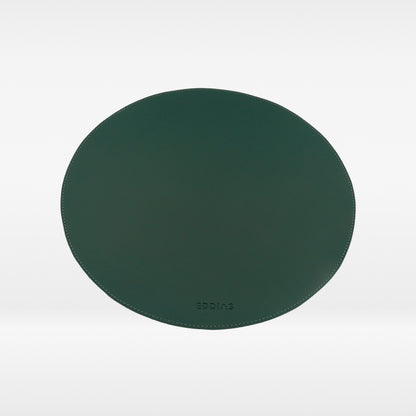 Sousplat Redondo de Couro Ecológico para Decoração de Mesa