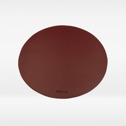 Sousplat Redondo de Couro Ecológico para Decoração de Mesa
