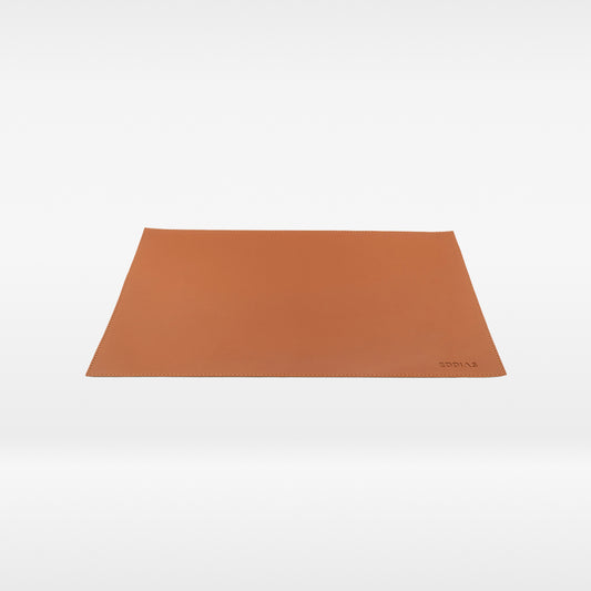 Sousplat Retangular para Decoração de Mesa em Couro Ecológico