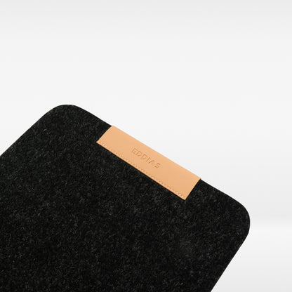 MousePad De Feltro Com Couro Ecológico + Porta Caneta
