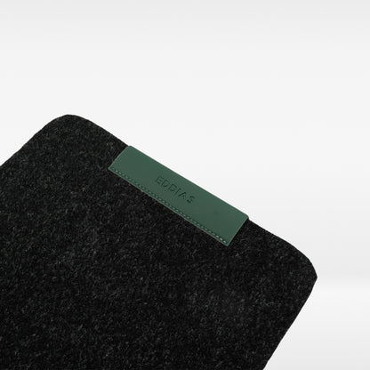 MousePad De Feltro Com Couro Ecológico + Porta Caneta